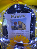 Girasol en cúpula Shrek - Florería Violeta