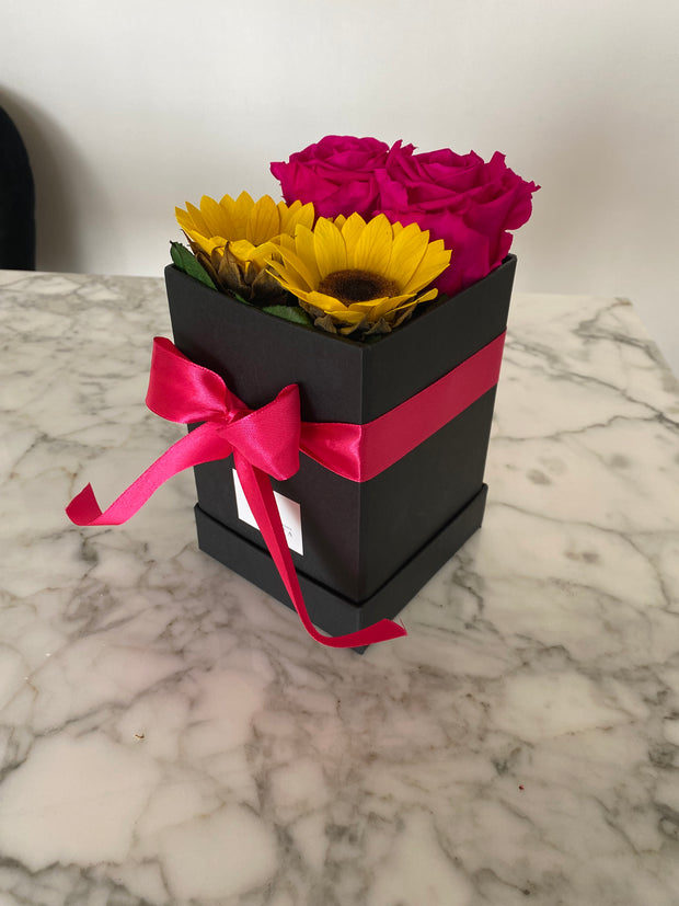 Cajita de flores eternas