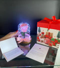 ⭐️ Rosa eterna en mini cúpula de Navidad ⭐️