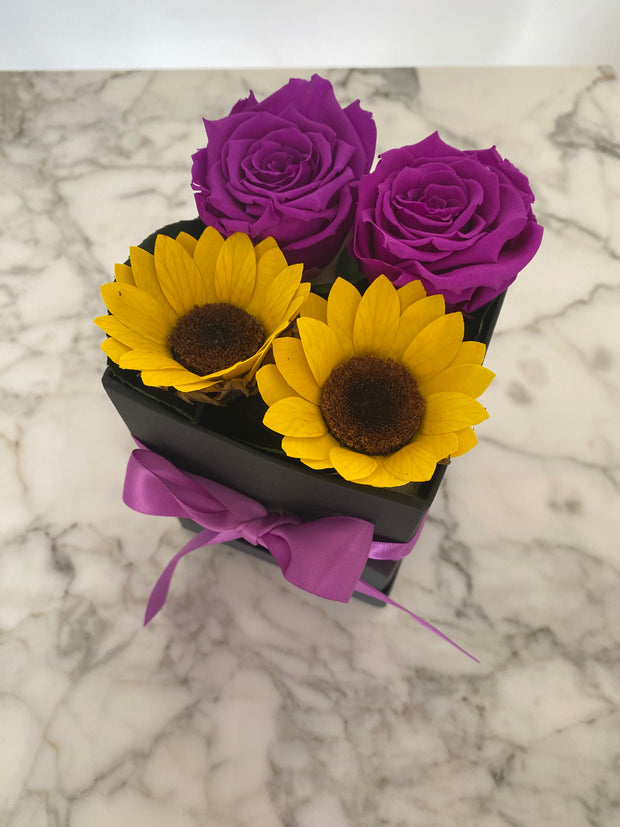 Cajita de flores eternas