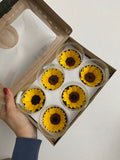 Caja de 6 girasoles eternos individuales