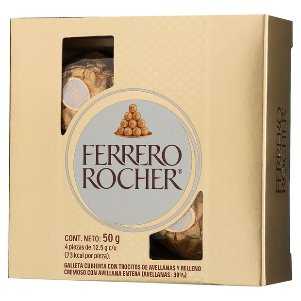 Bombones Ferrero Rocher 4 unid. - Florería Violeta