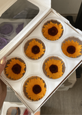 Caja de 6 girasoles eternos individuales - Florería Violeta