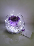 Rosa eterna en pecera - Florería Violeta