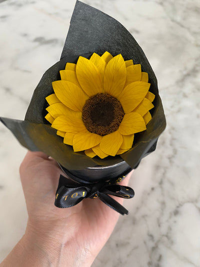 Girasol eterno Baby Box - Florería Violeta